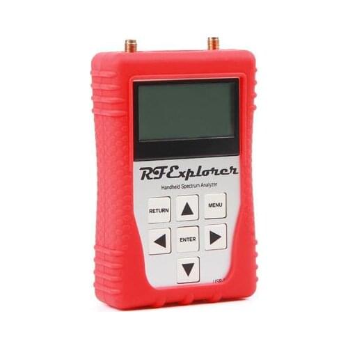 RF Explorer Model USB Digital Analyzer Oscilloscope 112KHz-100MHz WSUB1G Handheld Digital Spectrum Analyzer with Red Rubbercase