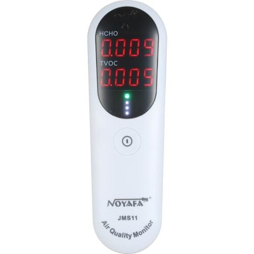 Formaldehyde Detector Indoor Air Quality Monitor HCHO and TVOC Monitor with Audible Alarm LED Indicator for Home HVAC System