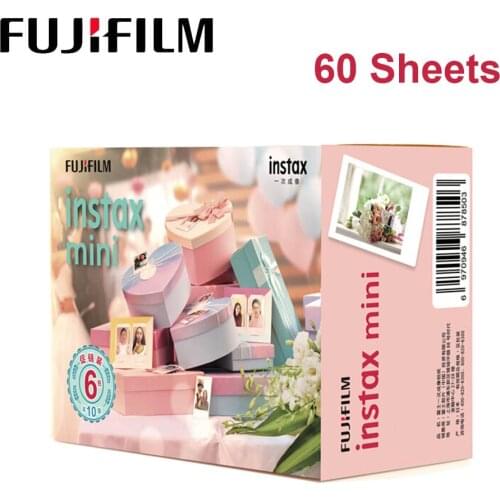 60 Sheets Fujifilm Instax Mini Film Instant Camera White Edge Photo Paper for Instax Mini LiPlay 11 9 8 7s 25 70 90 SP-2 Camera