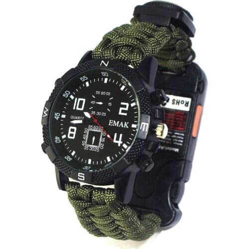 Outdoors Camp Fisrst Aid Kits Mountaineering Rock Climbing Travel Male Function Fashion Wrist-watches Survival Emergency