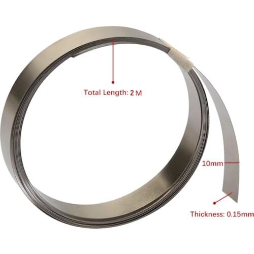 10/15mm x 0.15/0.2 x2M Pure Nickel Strip Tape For Li 18650 Battery Spot Welding Compatible For Spot Welder Machine