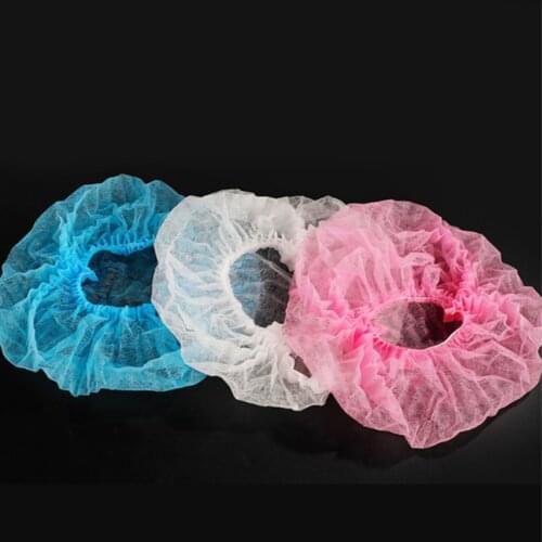 Hot sales 100pcs Disposable Hair Head Covers Net Bouffant Caps Hats Kitchen Industrial