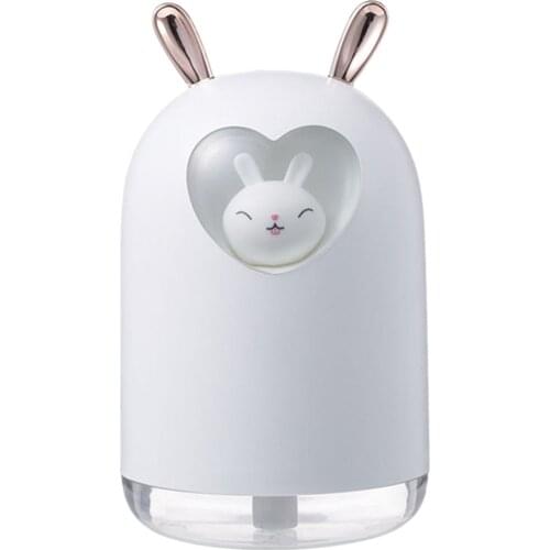 Cute Air Humidifier USB Mini Cool Mist Aroma Oil Diffuser with Colorful LED Lamp for Home Office Car Humidificador Diffusor