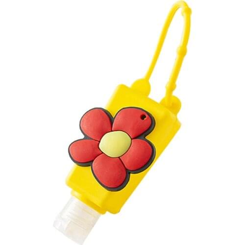 Cartoon Animals Food Silicone Mini Hand Sanitizer Holder Gel Holder Hangable Liquid Cute Travel Portable Dispenser Containers