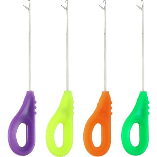 4PCS Bait Needle Driller Tool Stainless Iron Baiting Needle Drill Portable Boilie Needle Hook Carp Fishing Needle Tool Set