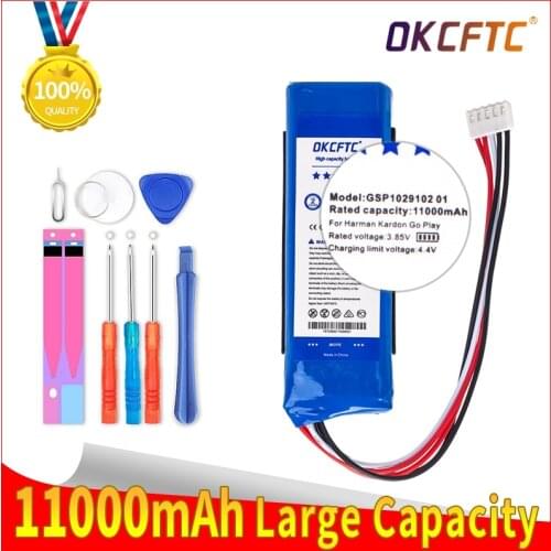 OKCFTC GSP1029102 01 Top Brand 100% New 11000mAh Battery for Harman Kardon Go Play Mini / Go Play Speaker Batteries