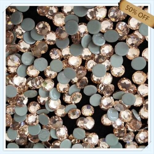 Wholesale ss20 5mm light peach color with 1440 pcs each pack ; for wedding dresses free shipping