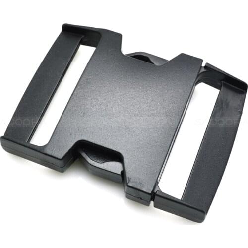 Webbing Size 60mm Plastic Flat Side Release Buckles Adjustable Straps For Outdoor Sport Bag Travel Bag Buckle