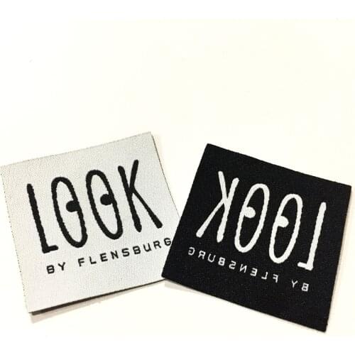 Custom Personalized Logo Damask Clothing Labels Maker Main Woven Labels For Clothing