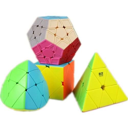 Qiyi Mofangge speed cube set Magic Cube Gift Set 2x2x2/3x3x3/4x4x4/5x5x5 Megaminx Professional Cubes Childrens Education Toys