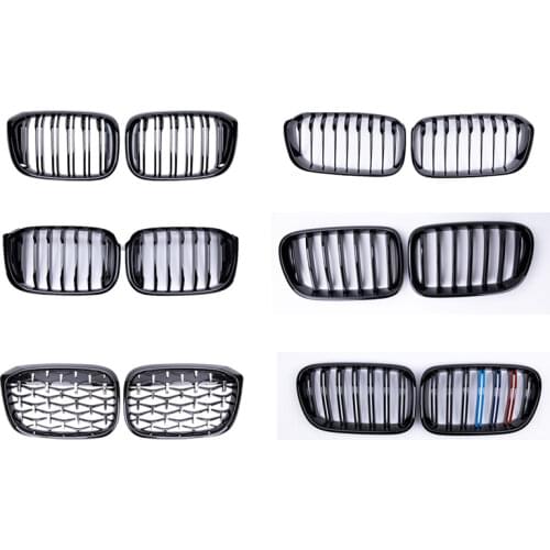 For BMW X3 X4 G01 G02 X3M X4M F25 F26 2011-2021 Styling Center Grille ABS Front Bumper Grill Vertical Bar Middle Grill