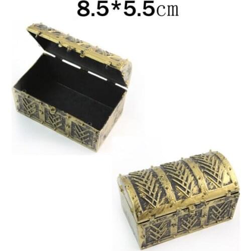Chic Pirate Jewellery Storage Box Case Holder Vintage Treasure Chest for Cosmetic Toy Organizer Box 100pcs ZA5685