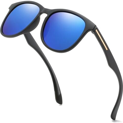 Lady Men Fashion Polarized Sunglasses Classic Outdoor Round Big Frame Sunglasses Coating Lens Men Women Driving UV400