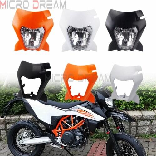 Motocross Enduro EXC SIX DAYS LED Headlight For 690 ENDURO R 2019-2020 SMC R Head Lamp Fairing H4 Bulb Running Light Shell