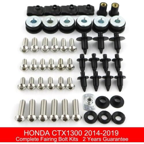 Fit For Honda CTX1300 2014 2015 2016 2017 2019 Motorcycle Complete Full Fairing Bolts Kit Clips Screws Stainless Steel