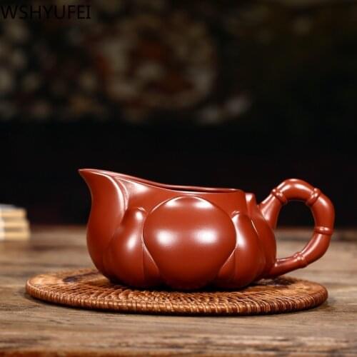 Fair cup 220ml Yixing Original Mine Purple mud Cha Hai Coffee Mug Container Zisha Mugs Tea Ceremony Accessories Drinkware