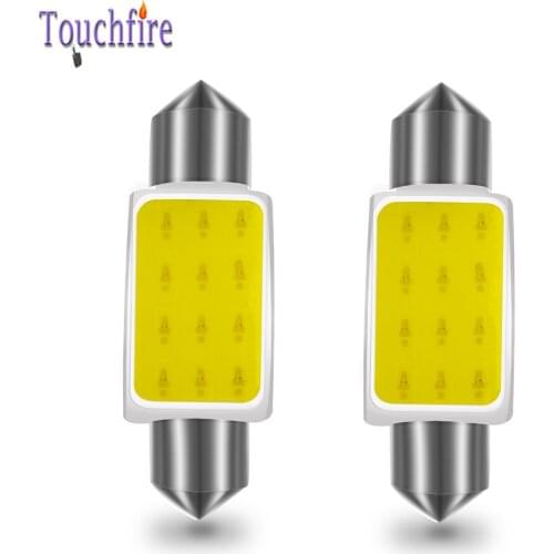 10pcs Festoon C5W C10W 31mm 36mm 39mm 41mm 12SMD COB Auto LED Reading interior Map Dome Light Car Bulb white 12V Car Styling
