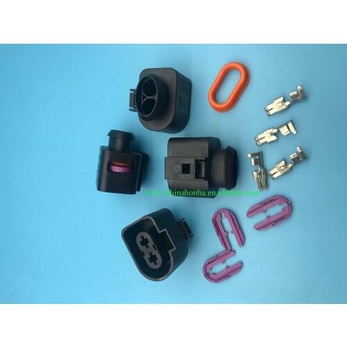 2 Way waterproof Power Steering Pump Plug Socket Housing Connector STECKER 1K0971955 1K0 971 95