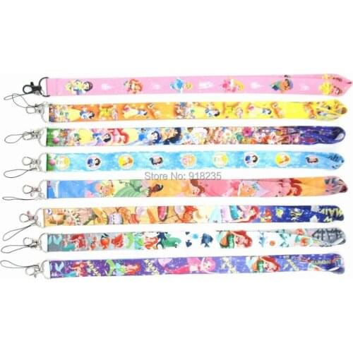 20/Lot Princess Lanyard Key Card ID Neck Straps Gifts Toys W