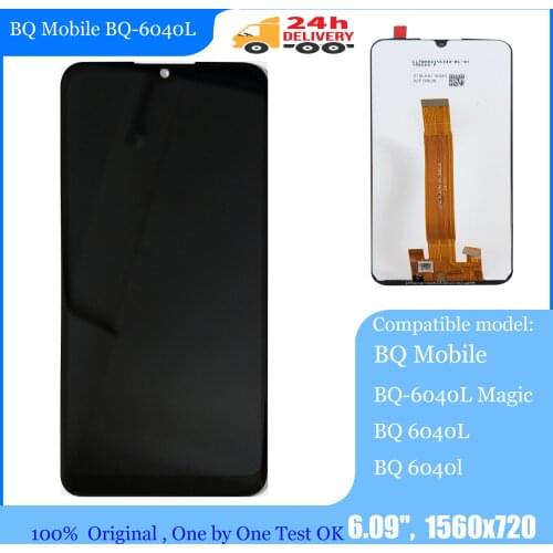 6.09" NEW Original For BQ Mobile BQ-6040L Magic LCD Display With Touch screen Digitizier Assembly parts Accessory For BQ 6040L