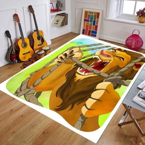 80x160cm Lion Kids Play Mat 3D Carpet Printed Soft Large Carpet for Rooms Mats In The Hallway Antislip Kitchen Mat Floor Rugs