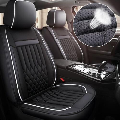 Car Seat Cover Full Set Universal PU Leather Car Seat Cushion Airbag Compatible Auto Seat Mat Protection Car Covers In Salon
