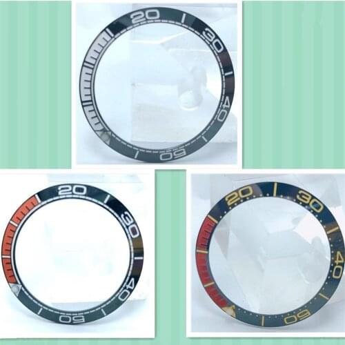 Bliger 40mm Ceramic Watch Bezel Insert For 43mm Mens Watch Face Watches Replace Accessories Inner Diameter 31.5mm