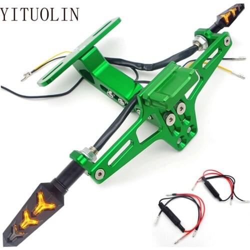 Motorcycle License Plate Holder LED Turn Signal Lamp Relay For HONDA CG 125 CB 750 VARADERO 125 DIO AF18 CBR250R MSX125 NC 700S