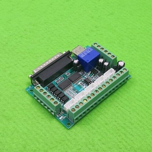 1pcs MACH3 Engraving machine 5 Axis CNC Breakout Board With Optical Coupler For Stepper Motor drive controller no with USB cable