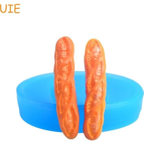 GYL032U 44.5mm Baguette Bread Loaf Silicone Mold - Long French Bread Mold Fondant, Dessert, Baking Tools, Chocolate, Resin Candy
