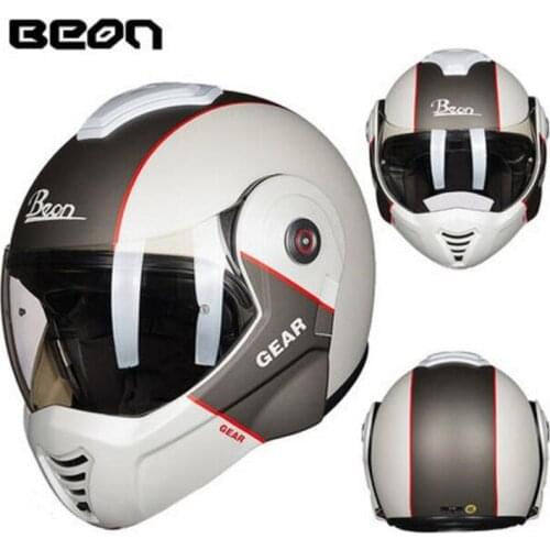 2019 New ECE Certification Netherlands Back flip face motorcycle helmet open face motorbike helmets made of ABS PC lens visor