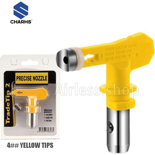 4 Type Airless sprayer Tips 415/417/421/431 yellow tip gasket Airless Paint Spray Gun and Airless Sprayer Spraying Machine Parts