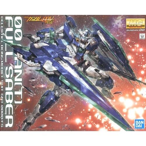 Original Bandai Gundam Model MG 1/100 GNT-0000 00Qan[T] FullSaber GN sword4 Plastic Model Kit Assemble Model Action Figures