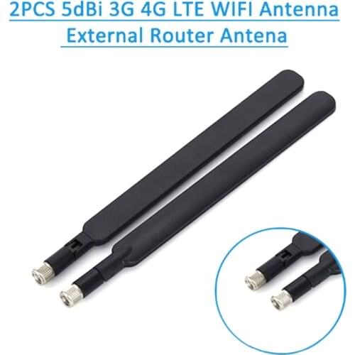 2PCS Support 4G LTE Flat Paddle Antenna Flat Antennas Router Antenna SMA Male Male Pin For Modem Router Cars Accessories