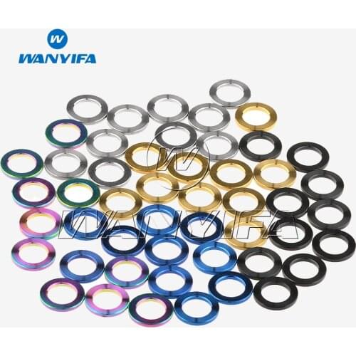 Wanyifa Ti Flat Washer M8 DIN912 Gasket for Bicycle Motorcycle Car Titanium Fastener