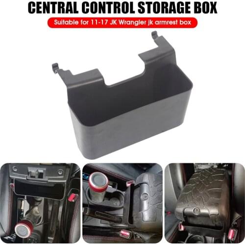 Armrest box Storage Box Center Console Hanging Storage Box for Jeep Wrangler JK 2011 2012 2013 2014 2015 2016 2017 Interior Tray