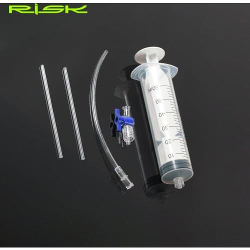 Risk Bicycle Tubeless Tire Liquid Injection Tool Sealant Syringe 60ml Vacuum Tire Tube Repair Filling MTB Road Bike Bike Tool