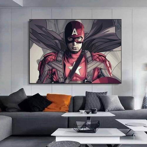 Marvel Captain America 5d Diy Diamond Painting Disney Mosaic Cross Stitch Kits Diamond Embroidery Art Picture for Kid Home Decor