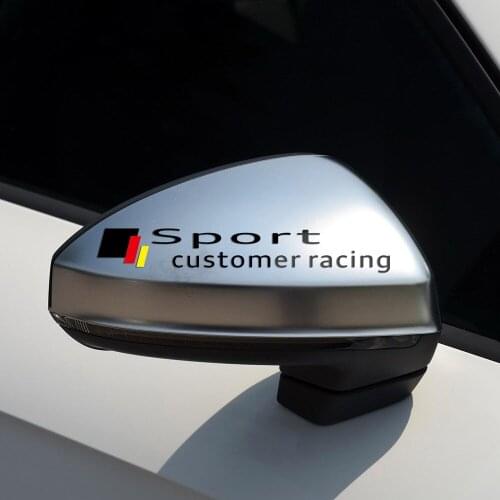 Reflective Car Styling Side Rear View Mirror Car Sticker For Audi a3 a4 b6 b8 b7 a6 c5 c6 q5 a5 q7 tt s3 s4 s6 s8 s5 Accessories