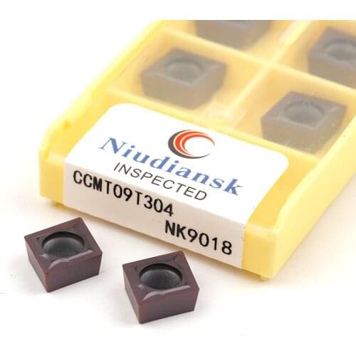 CCMT09T304 NK9018 CCMT09T308 CCMT120404 CCMT120408 CNC Lathe Turning Tool External Boring Inner Hole Carbide Insert High Quality