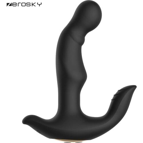 Zerosky 10 Speeds Vibration Anal Plugs Prostate Stimulation Massage Butt Plug Male Masturbation Erotic Sex Toys for Man Woman