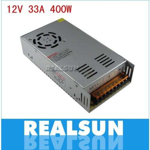 2pcs/lot Free Shipping Universal 12V 33A 400W Switch Power Supply Driver Switching For LED Strip Light Display 110V 220V