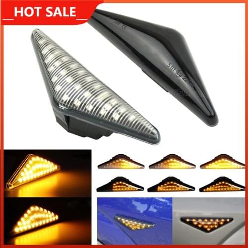 2 pieces Led Dynamic Side Marker Turn Signal Light Sequential Blinker Light For Ford MONDEO 2000-2007 MK 3 FOCUS MK1 1998-2004