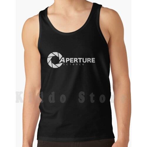 Aperture Science Logo tank tops vest sleeveless Portal Science Aperture Science Portal 2 Valve Glados Aperture