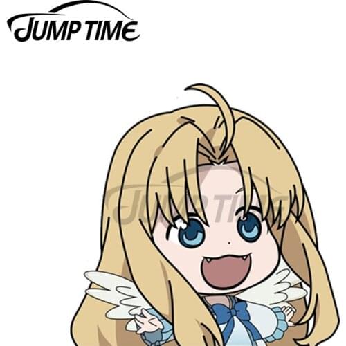 Jump Time 13 x 10cm For Firo Peeking Anime Kawii Car Stickers Graffiti Motocycle Personality Laptop Car Decoration Window Decal