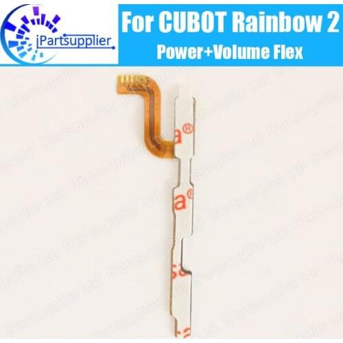 CUBOT Rainbow 2 Side Button Flex Cable 100% Original Power + Volume button Flex Cable repair parts for CUBOT Rainbow 2