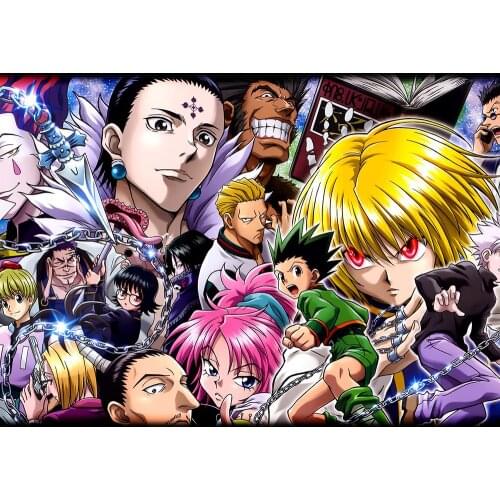 DIY Diamond Painting Wall Art Hunter X Hunter Cross Stitch Pictures 5d Embroidery Japanese Anime Handmade Full Square Drill Home