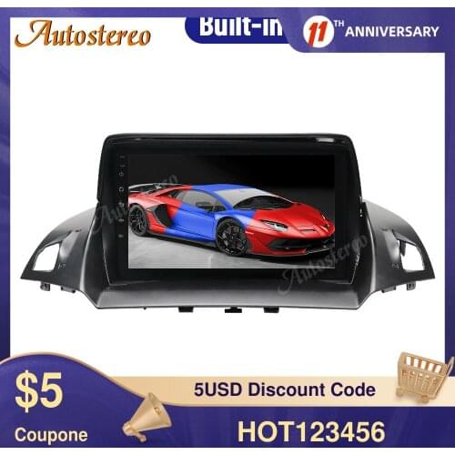 For Ford Kuga 2013-2018 Android 10 Carplay 4 + 128GB Car GPS Navigation Auto Radio Multimedia Player Tape Recorder Head Unit IPS