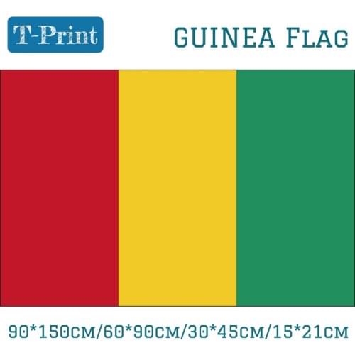 Guinea Flag 30*45cm Car Flag 15*21cm Hand Flag 3x5ft Hanging Flag 90*150cm/60*90cm