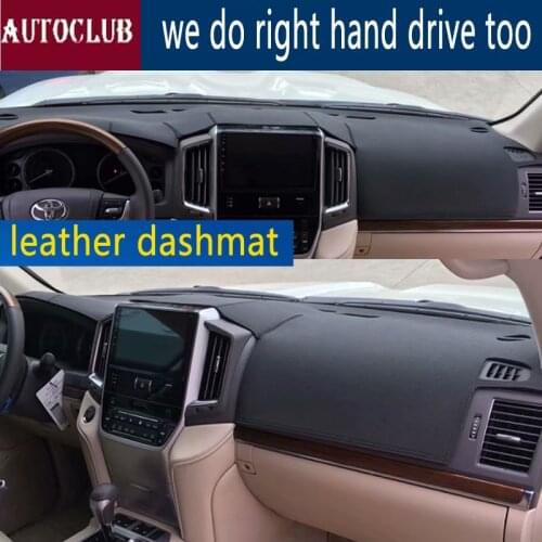 For Toyota landcruiser 2016 2017 2018 2019 Leather Dashmat Dashboard Cover Dash Mat SunShade Carpet Custom Car Styling LHD+RHD